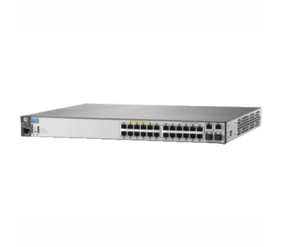 Коммутатор HP 2620-24-PoE+ Switch (24x10/ 100 PoE+, 2x10/100/1000, 2xSFP, managed L3 static, virtual stacking, PoE 382W, 19") (J9625A#ABB)